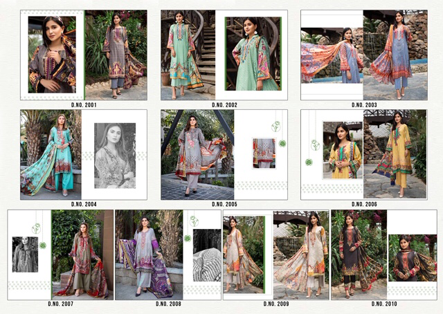 Bin Saeed Yashika Mahnoor 2 Fancy Designer Casual Wear Pure Lawn Cotton Karachi Dress Material Collection
